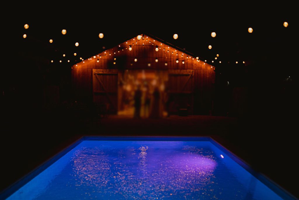 Night pool lighting